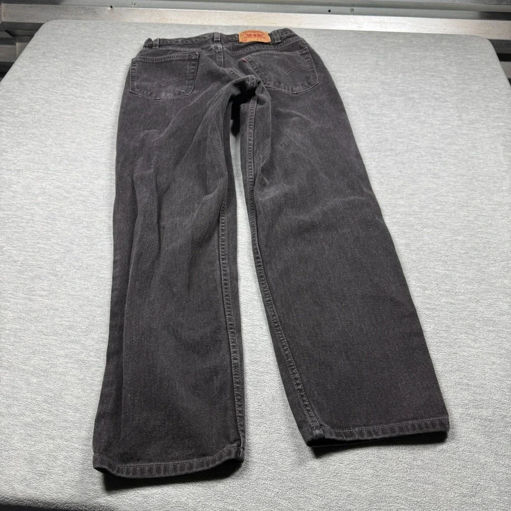 Levis 550 Jeans Mens 36x32 Black Relaxed Fit Tapered Leg‎ Denim USA Made